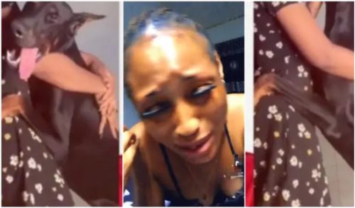 Lady Involved In A Trending Video Of Slay Queen And Dog Love Video Speaks