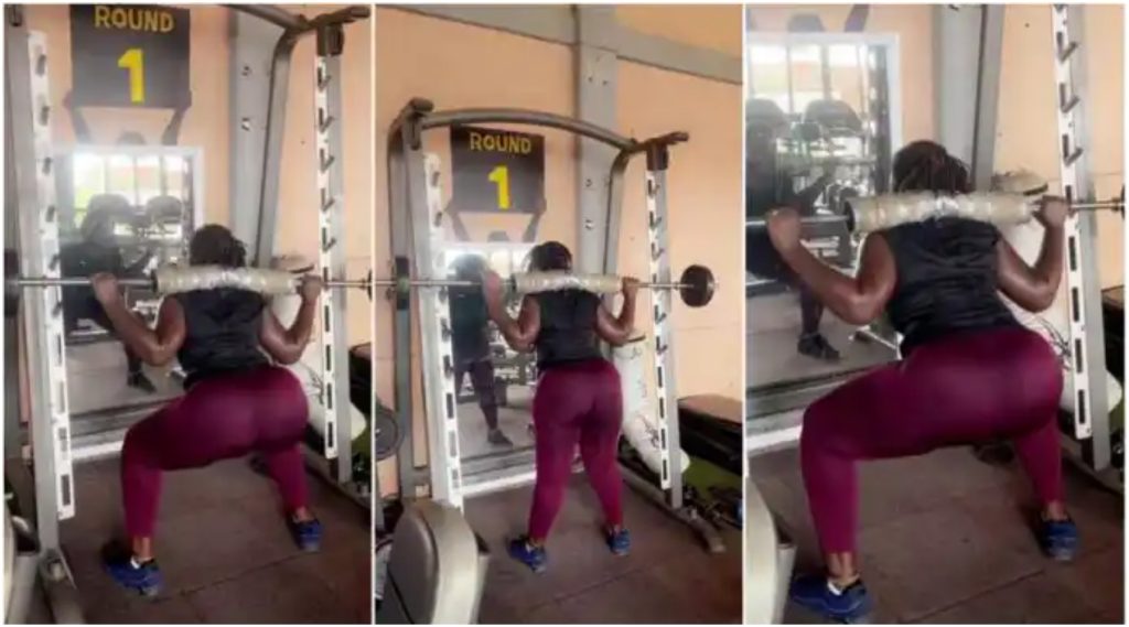 Baby Mama Of Funny Face Drops Hot Workout Video And Social Media Reacts ...